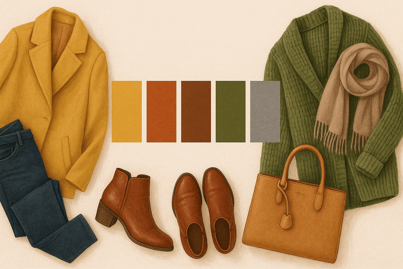 ترکیب رنگ‌ها در استایل لباس زنانه